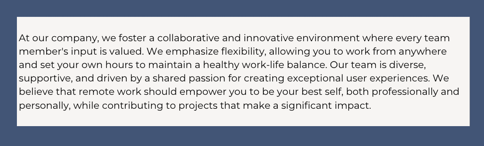 hiring remote employees in other countries - job description example