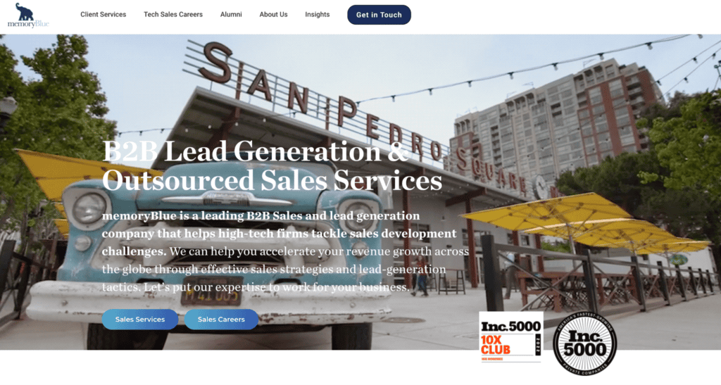 b2b sales outsourcing companies - memoryblue