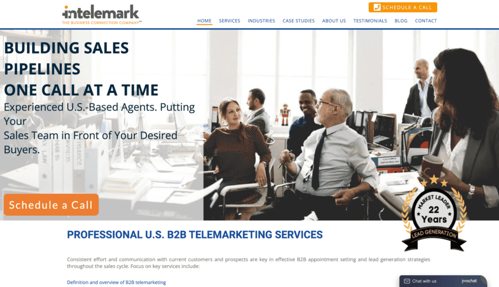 b2b sales outsourcing companies - intelemark