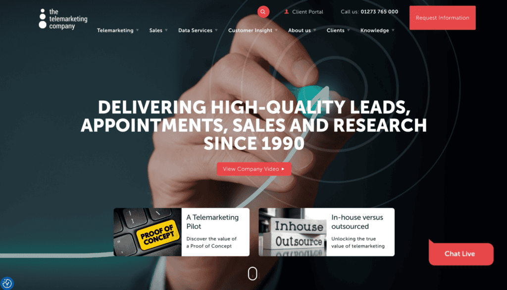 b2b sales outsourcing companies - the telemarketing company