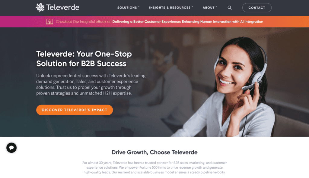 b2b sales outsourcing companies - Televerde