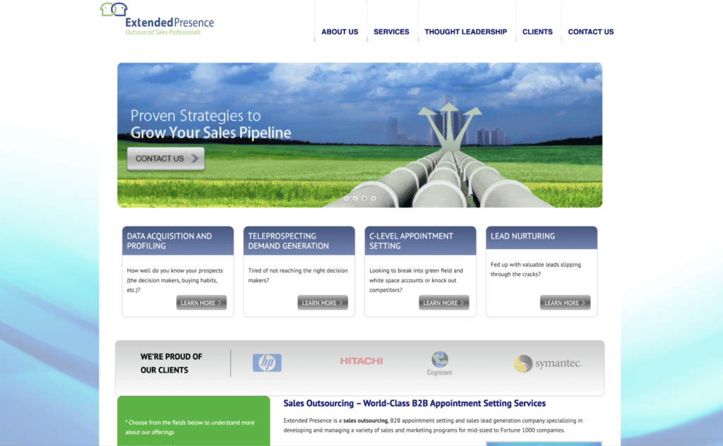 b2b sales outsourcing companies -Extended Presence