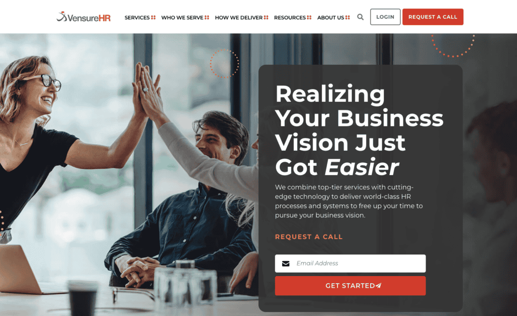 hr outsourcing companies - VensureHR
