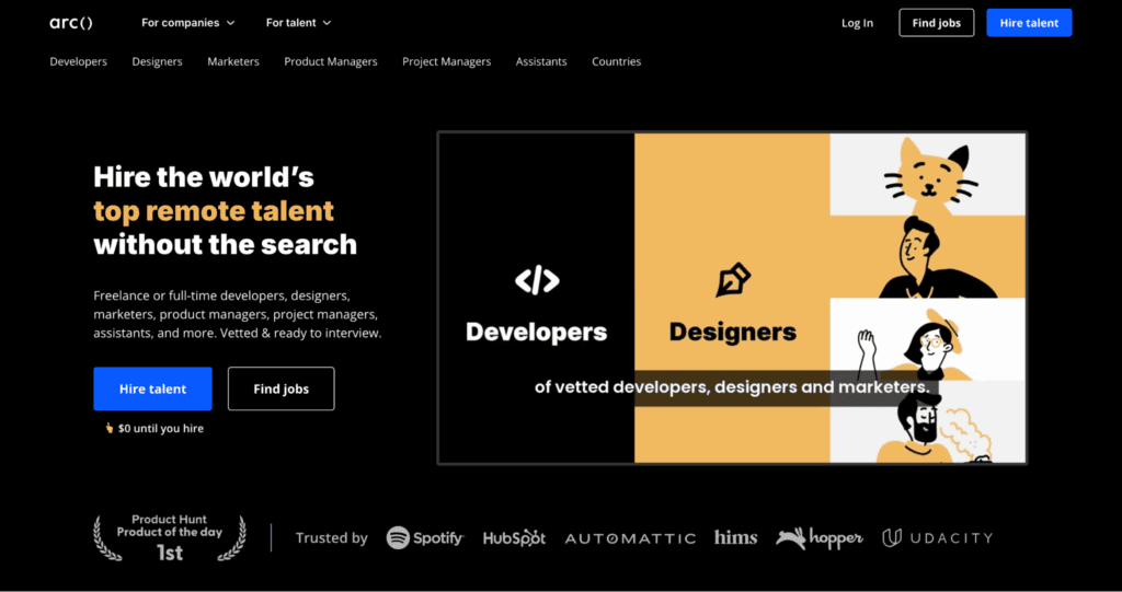 hire project manager - arc.dev