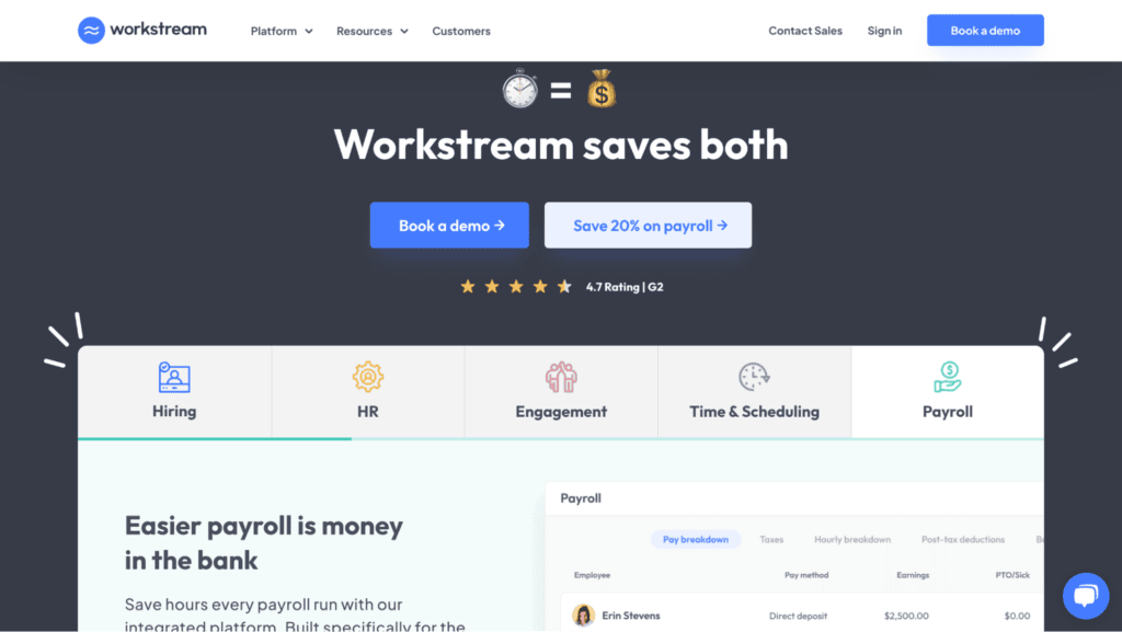 hire project manager - workstream
