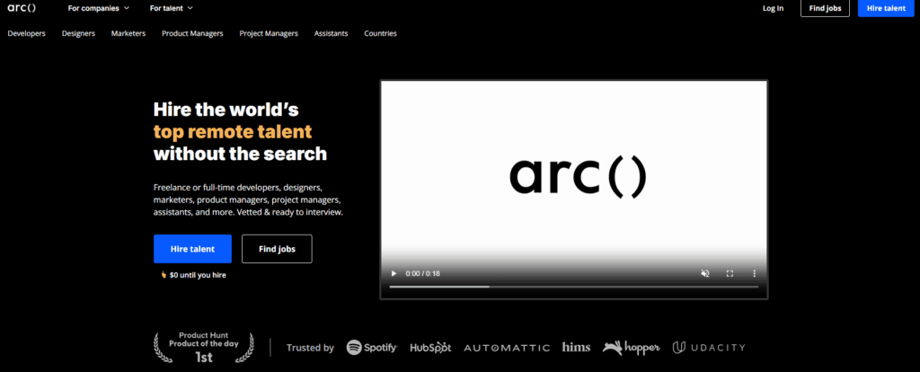 Hire Next.js Developer - Arc