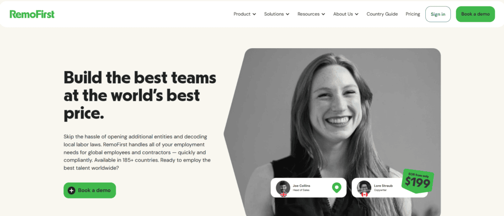 Hire Sales Representative - RemoFirst