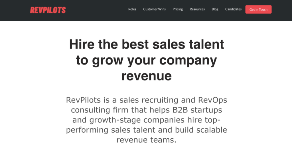 Hire Sales Representative - revpilots