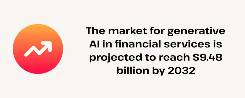 generative ai in finance to grow from 0.85b to 9.48b