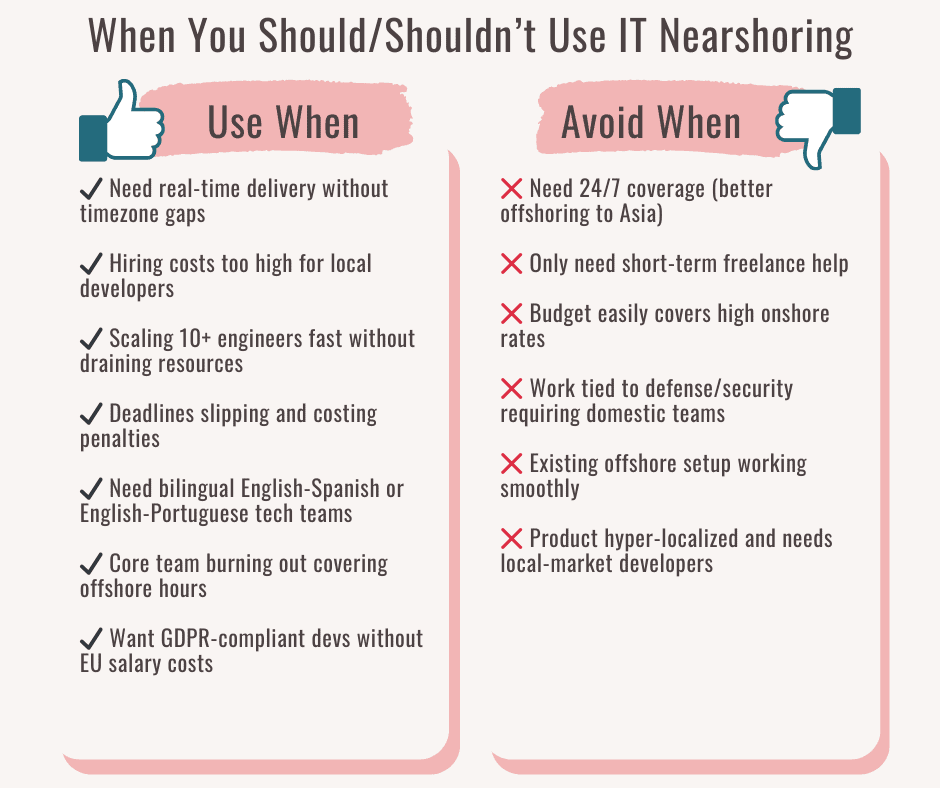 IT Nearshoring - Use Case Scenarios