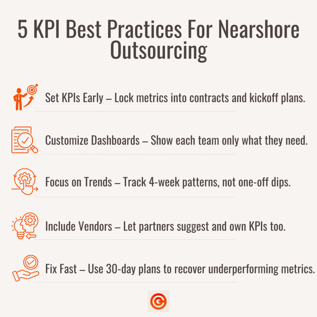 Nearshore Outsourcing KPIs - Best Practices