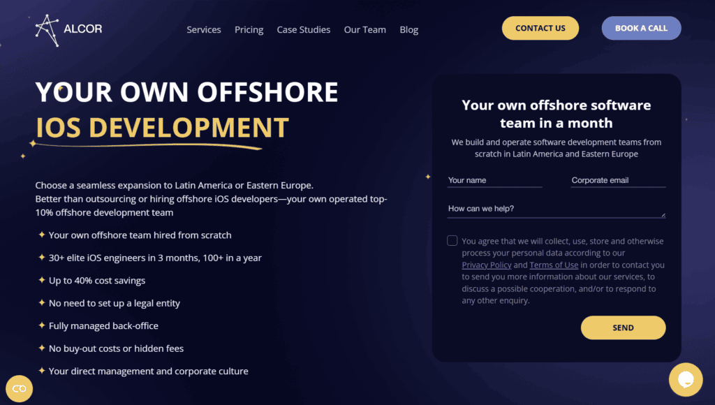 ios offshore development - Alcor