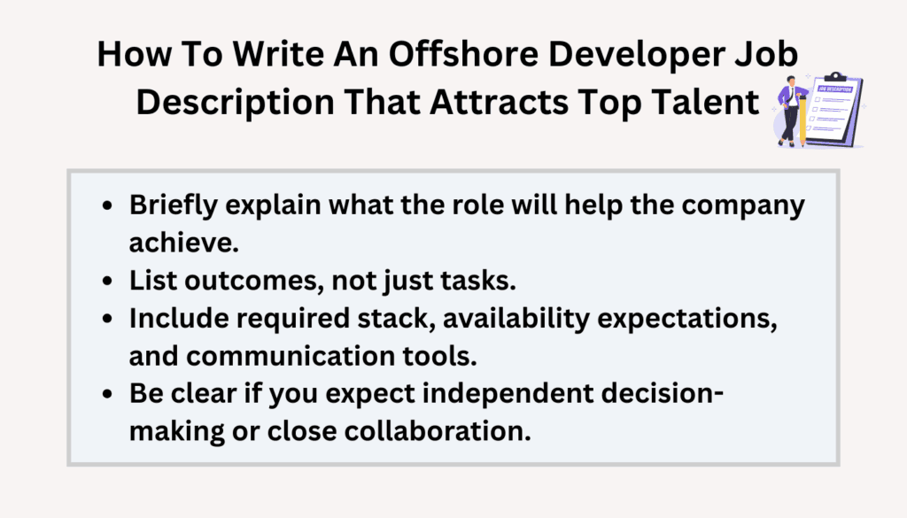 how to hire the best developers offshore - How To Write An Offshore Developer Job Description That Attracts Top Talent