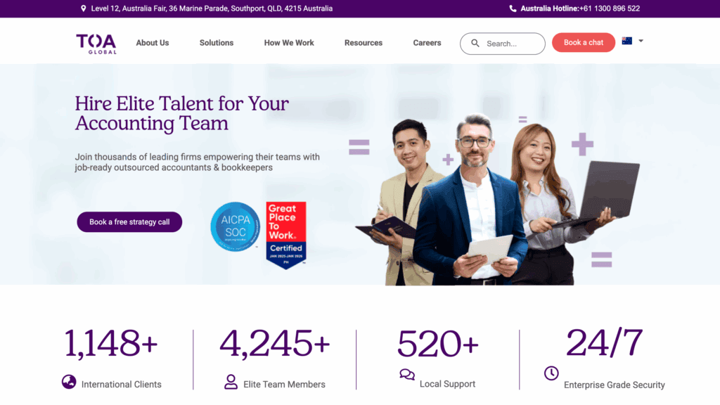 offshore bookkeeper - TOA Global
