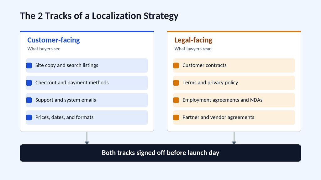localization strategy - two-track scope map