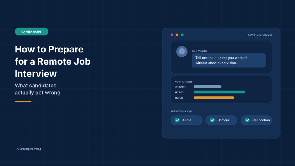 remote job interview