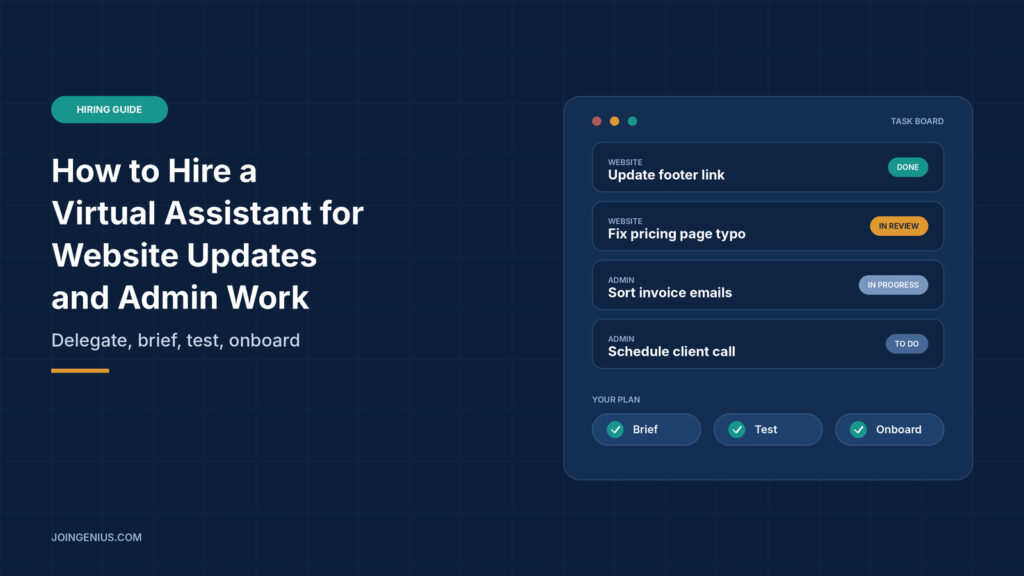 va for website updates and admin