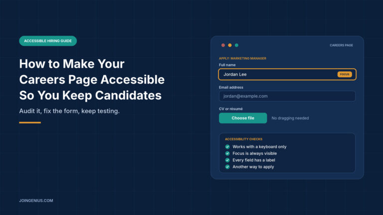 accessible careers page