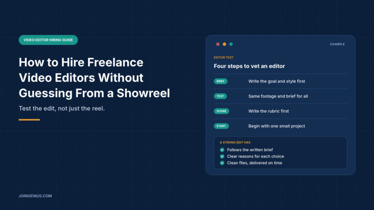 hire freelance video editors