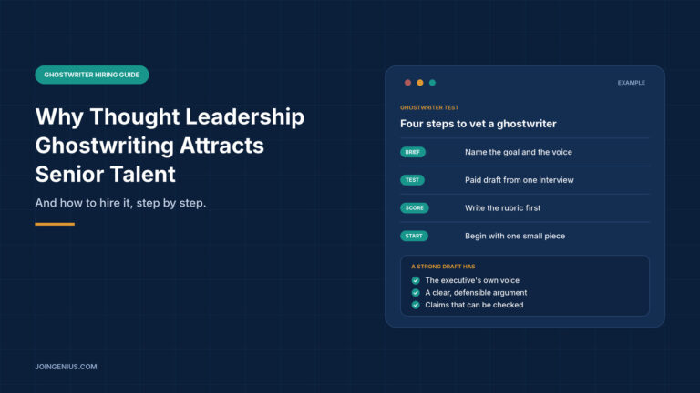 thought leadership ghostwriting