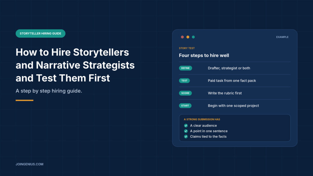 hire storytellers