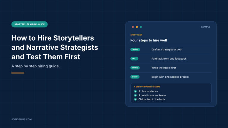 hire storytellers